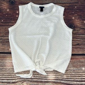 Daytrip Sz Sm Eyelet Tie Front Top